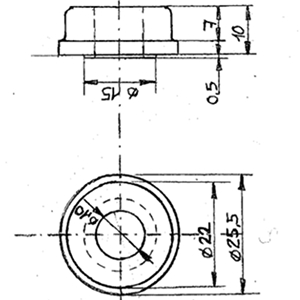 Plan de la pièce de guidage à fabriquer